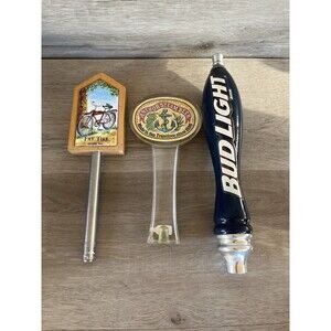 Lot Of 3 Beer Tap Handles Mixed Brands